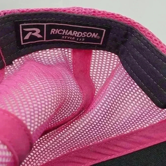 Brand New Richarddon 112 Embroidered SnK Trucking Women's Hat Gray Pink - Picture 7 of 10